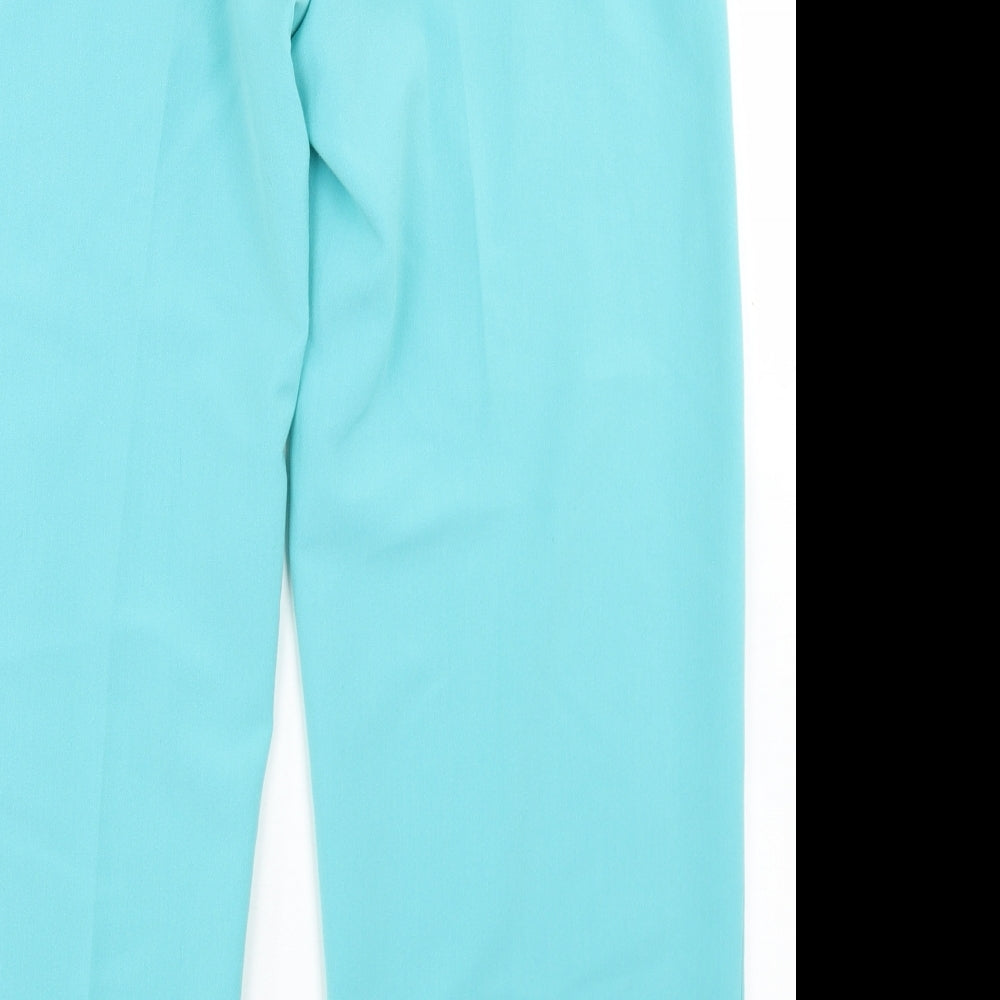 Gerard Womens Blue  Polyester Dress Pants Trousers Size 14 L27 in Regular Button