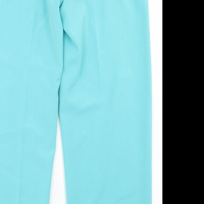 Preloved Gerard Womens Blue  Polyester Dress Pants Trousers Size 14 L27 in Regular Button - Label