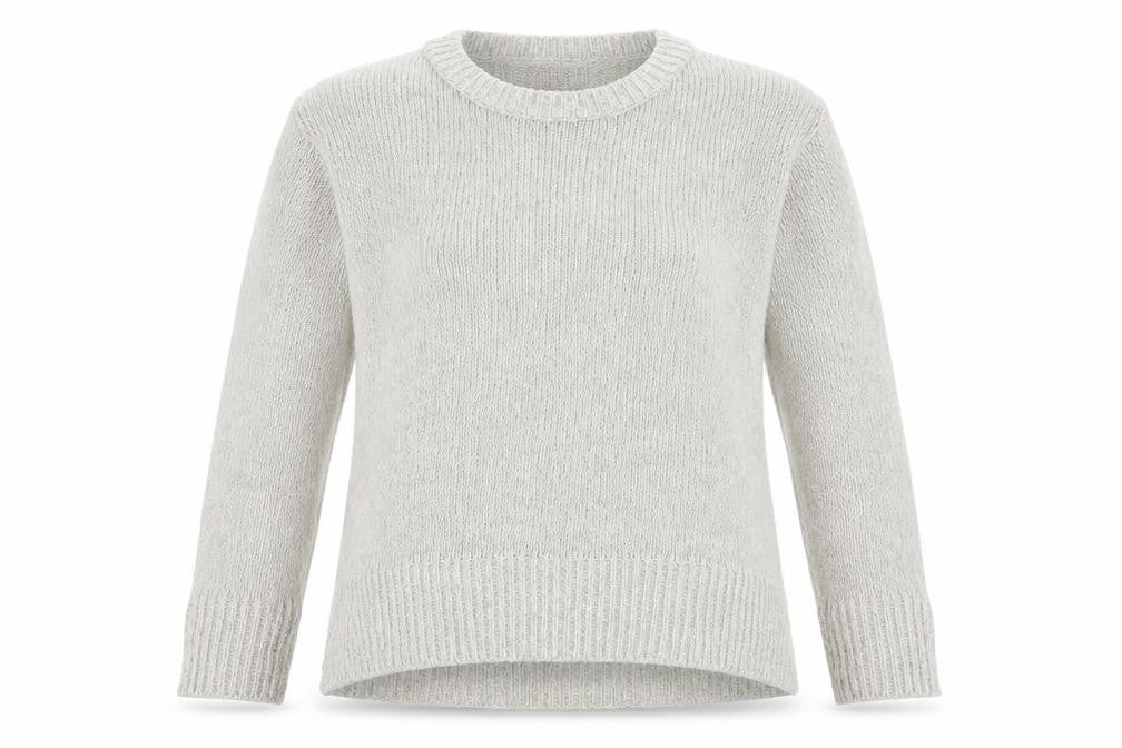 New Look Womens Beige Crew Neck  Acrylic Pullover Jumper Size S