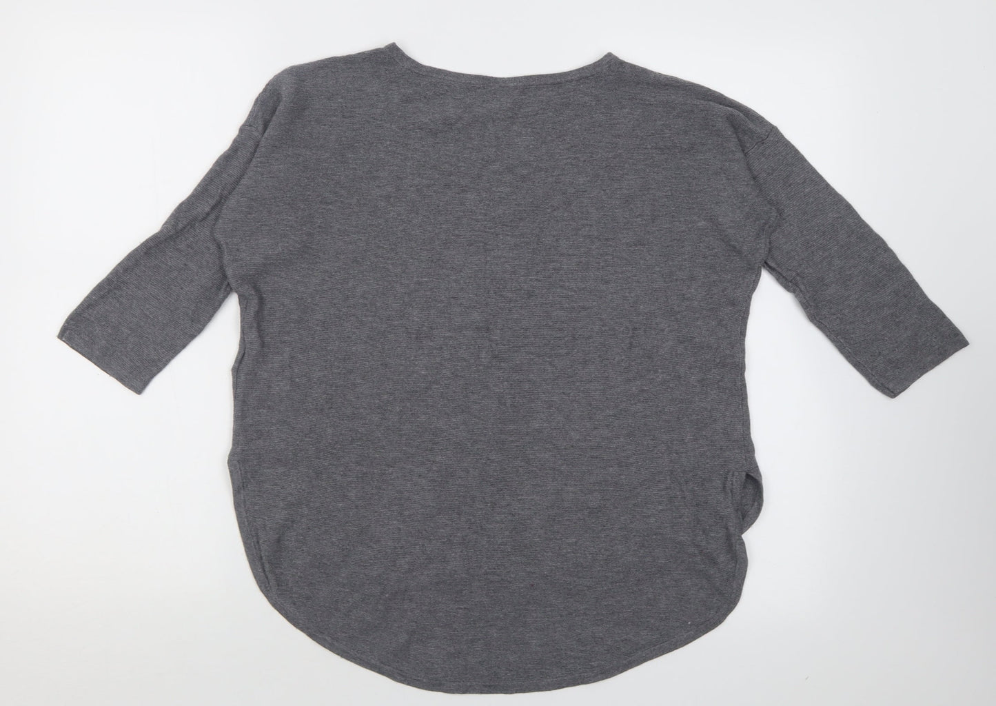 Phase Eight Womens Grey Crew Neck  Viscose Pullover Jumper Size S