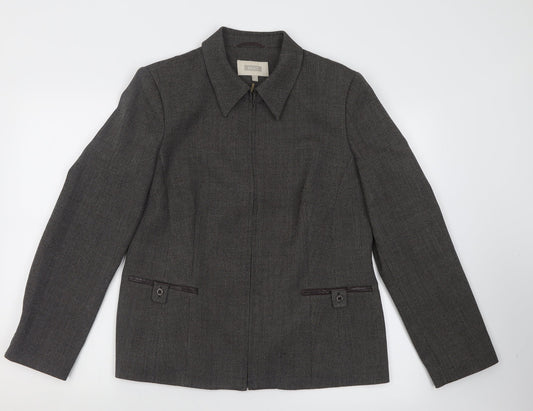 NEXT Womens Brown   Jacket Blazer Size 16  Zip