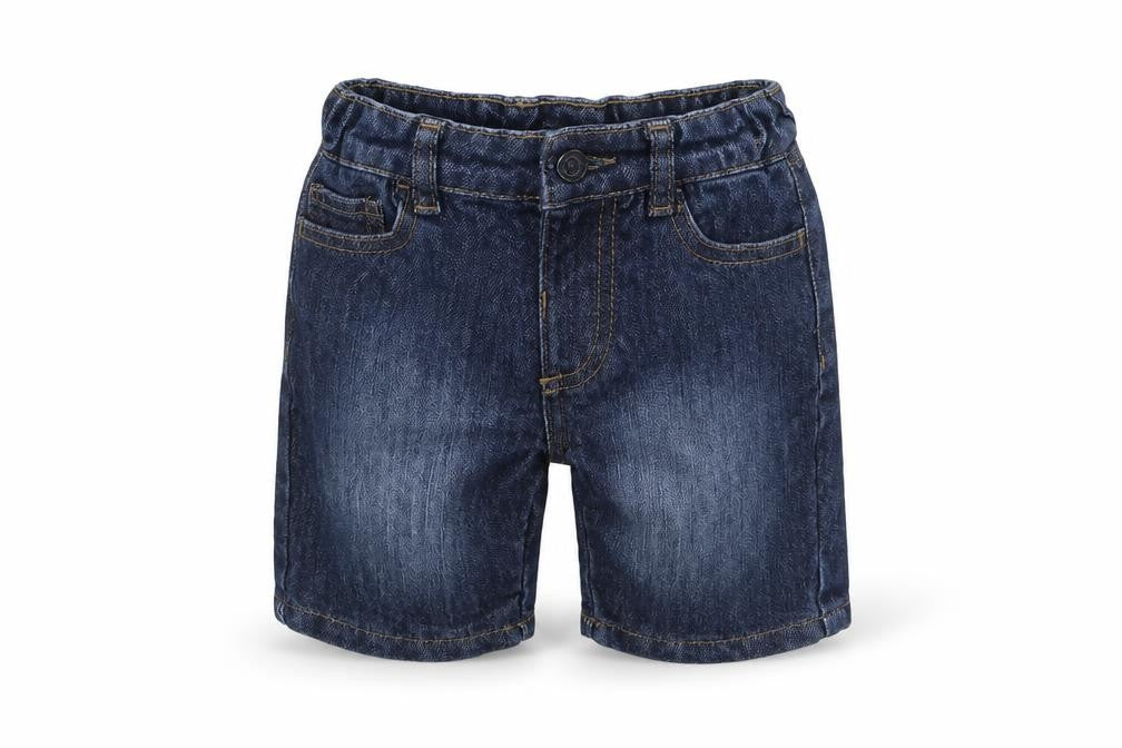 Denim & Co. Boys Blue  Cotton Chino Shorts Size 4-5 Years  Slim