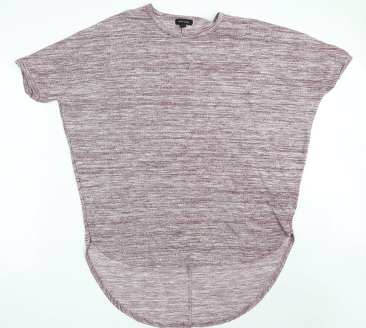 New Look Womens Purple  Cotton Pullover Sweatshirt Size M