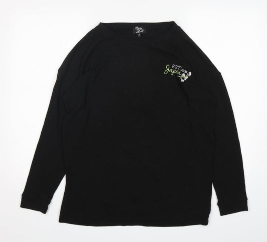 Gypsy Heart Womens Black  Polyester Pullover Sweatshirt Size M  Pullover