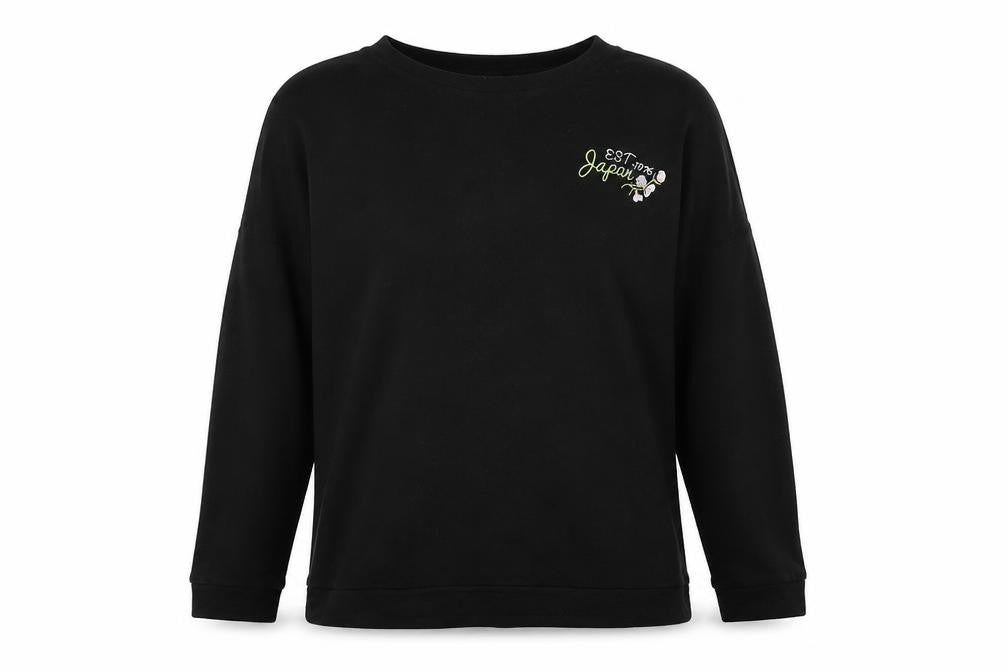 Gypsy Heart Womens Black  Polyester Pullover Sweatshirt Size M  Pullover