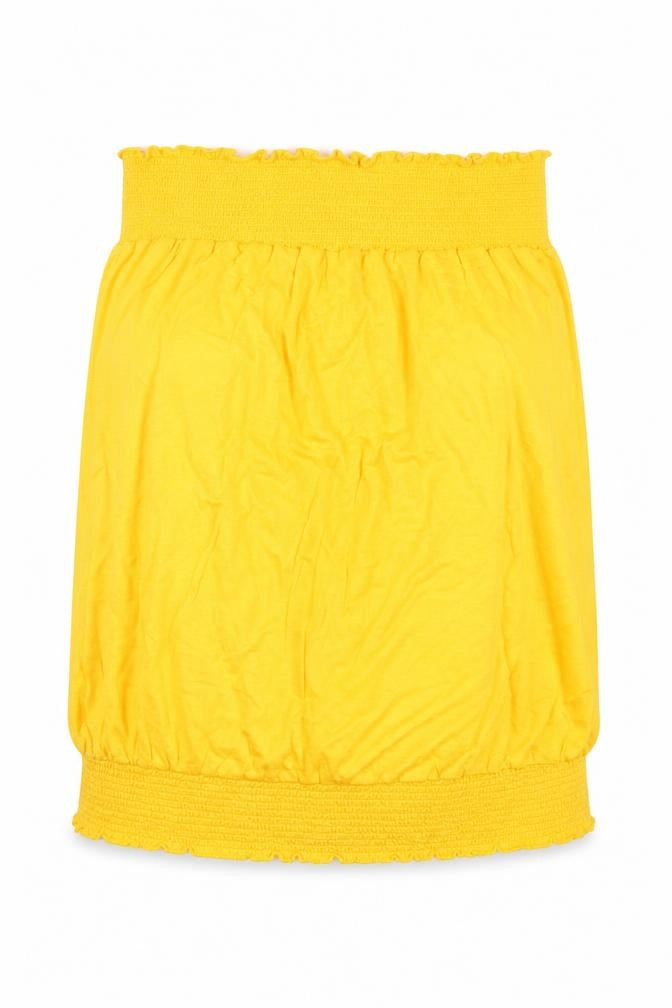 Studio Womens Yellow  Viscose Basic Tank Size 12 Round Neck