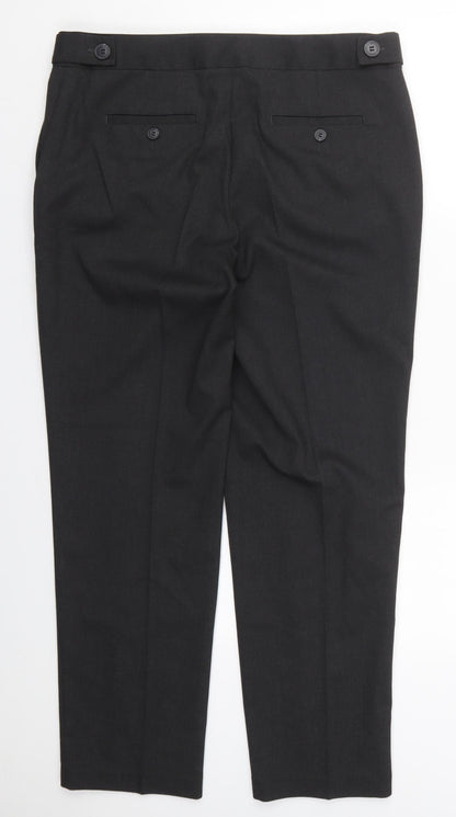 Next Womens Grey  Polyester Trousers  Size 35 in L28 in Regular Hook & Eye