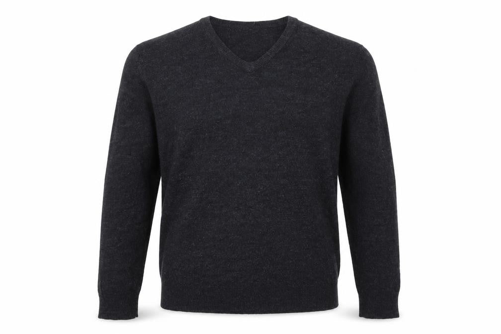 Marks & Spencer Mens Blue V-Neck  Acrylic Pullover Jumper Size M