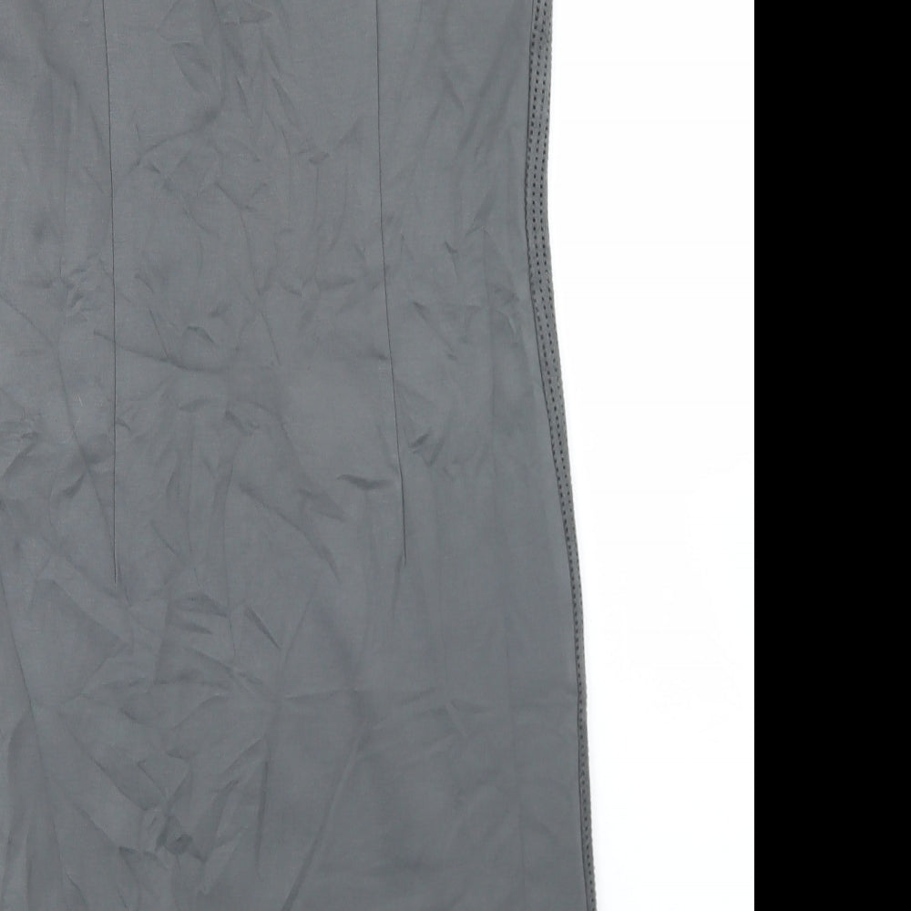 LERROS Womens Grey  Viscose Bodycon  Size 10  Crew Neck