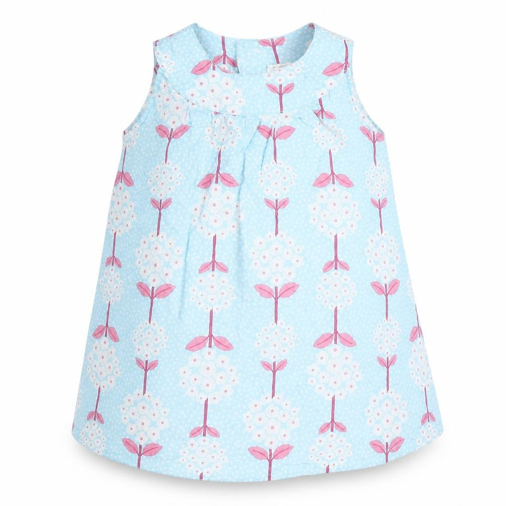 H&M Girls Blue  100% Cotton Basic Blouse Size 9-12 Months Round Neck Pullover