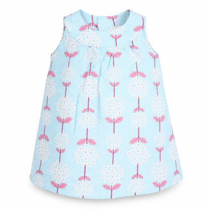 H&M Girls Blue  100% Cotton Basic Blouse Size 9-12 Months Round Neck Pullover