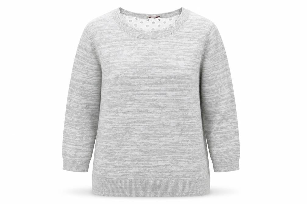 Gap Womens Grey Crew Neck  Cotton Pullover Jumper Size L