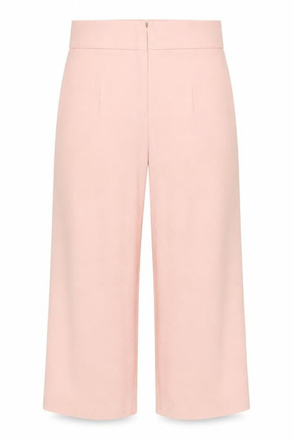 PRETTYLITTLETHING Womens Pink  Polyester Bloomer Trousers Size 10 L22 in Regular Zip