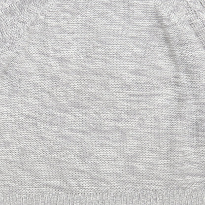 Select Womens Grey Round Neck  Acrylic Pullover Jumper Size 10