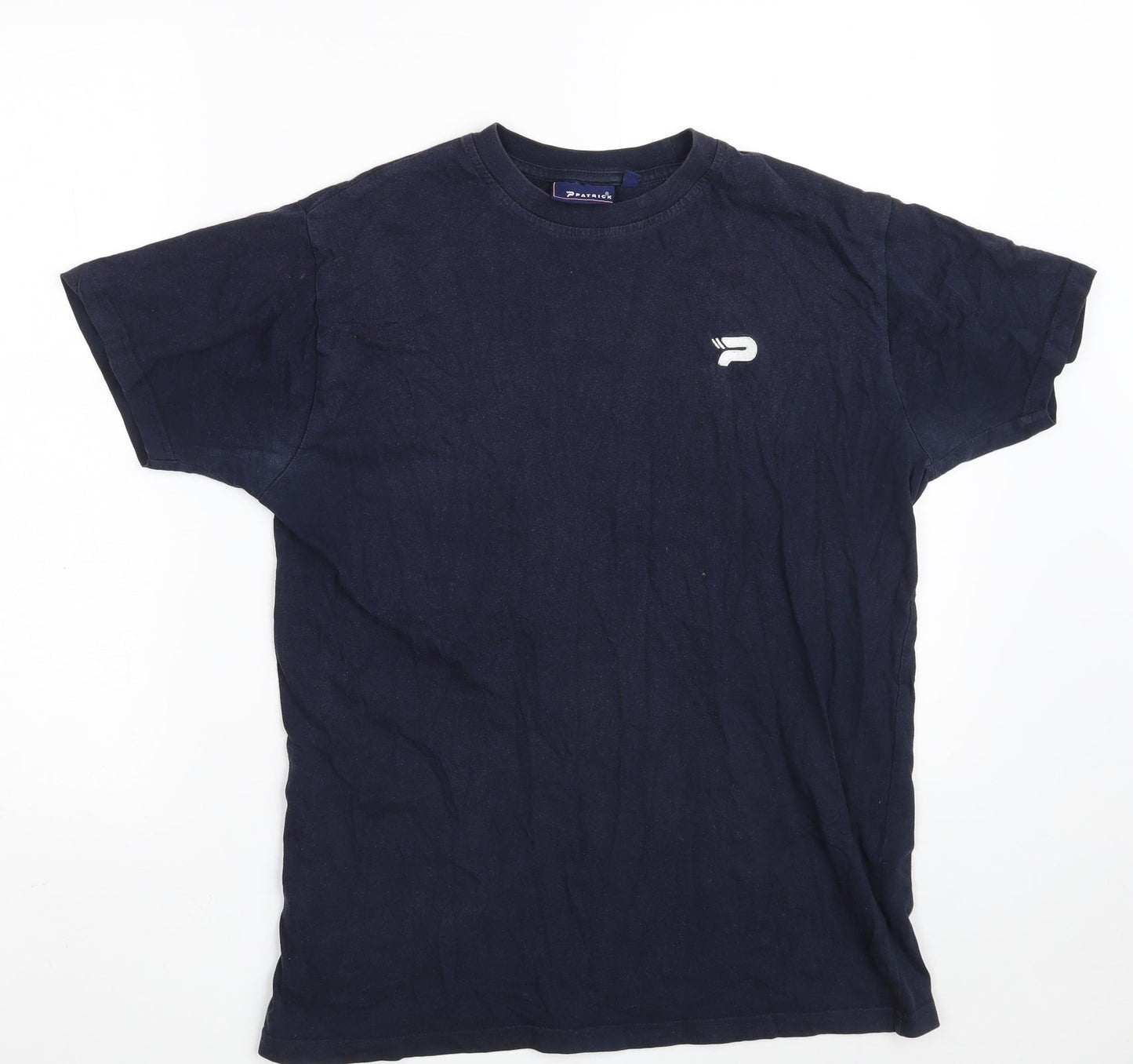Patrick Boys Blue  100% Cotton Basic T-Shirt Size 13 Years Round Neck