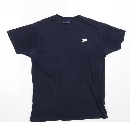 Patrick Boys Blue  100% Cotton Basic T-Shirt Size 13 Years Round Neck