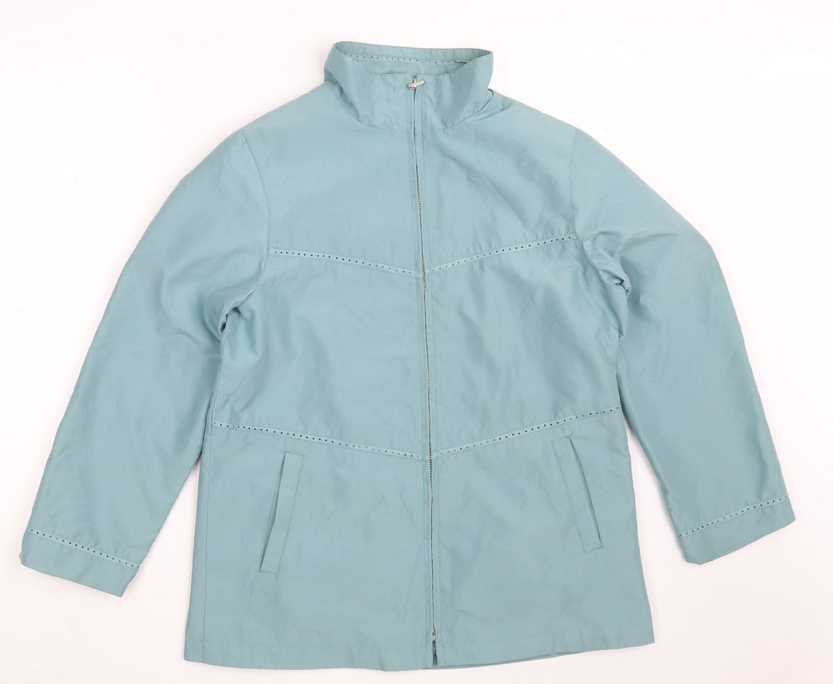 BHS Womens Green   Jacket Coat Size 10  Zip