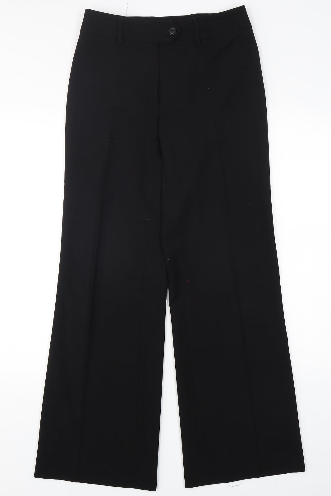 Robell Womens Black  Polyester Trousers  Size 8 L31 in Regular