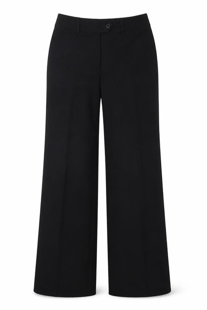 Robell Womens Black  Polyester Trousers  Size 8 L31 in Regular