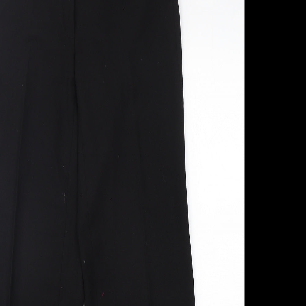 Robell Womens Black  Polyester Trousers  Size 8 L31 in Regular