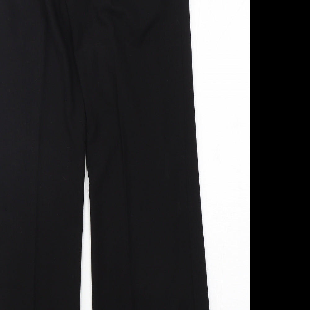 Robell Womens Black  Polyester Trousers  Size 8 L31 in Regular