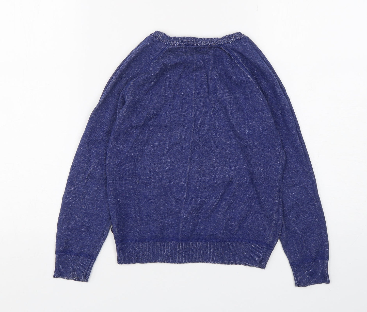 Okaidi Boys Blue  Cotton Pullover Sweatshirt Size 6 Years  Pullover