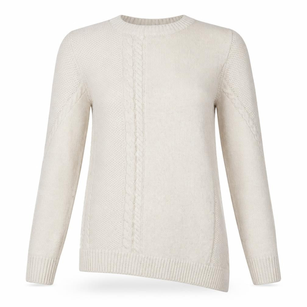 Dorothy Perkins Womens Beige Round Neck  Acrylic Pullover Jumper Size 8