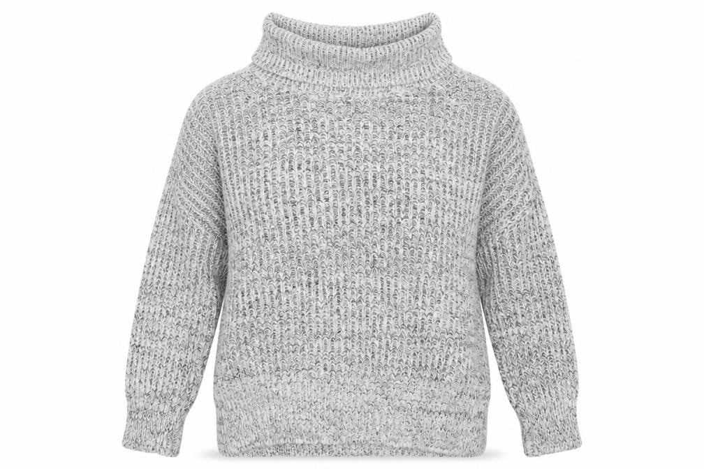 New Look Womens Grey Roll Neck  Acrylic Pullover Jumper Size 8