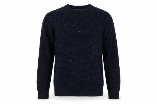 Cedarwood State Mens Blue Round Neck Acrylic Pullover Jumper Size M