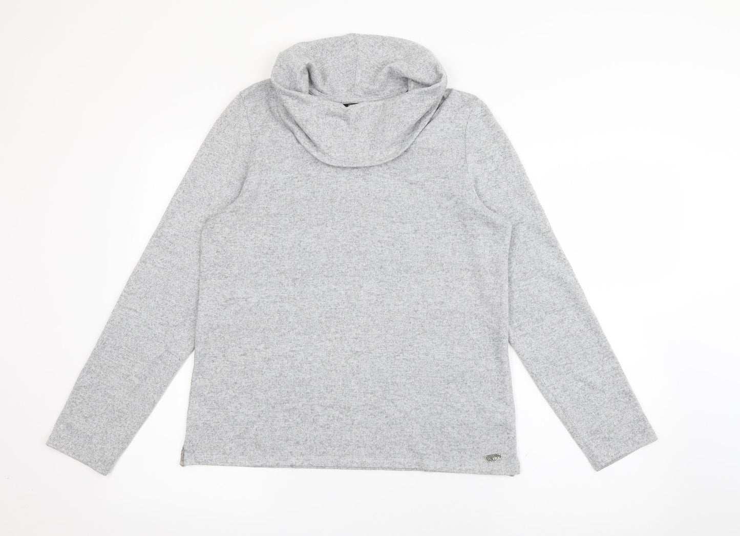 Tigi Womens Grey Roll Neck  Acrylic Pullover Jumper Size 14