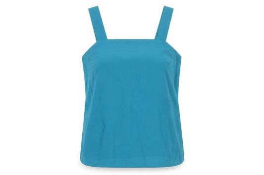 F&F Womens Green  Polyester Basic Tank Size 12 Square Neck