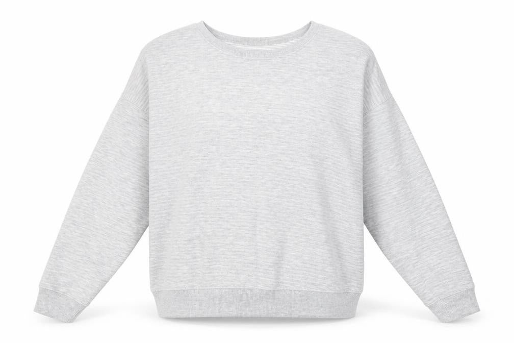 New Look Womens Grey Striped Polyacrylate Fibre Pullover Sweatshirt Size 14  Pullover