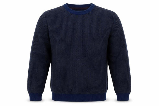 Marks & Spencer Mens Blue Round Neck  Acrylic Pullover Jumper Size S