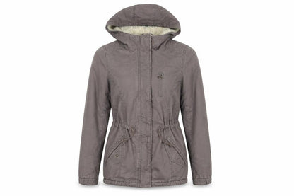 H&M Womens Brown   Parka Jacket Size 8  Zip