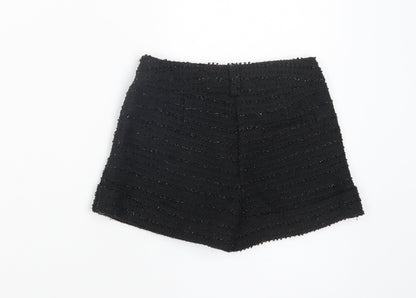 Dunnes Girls Black  Polyester Sailor Shorts Size 4 Years  Regular Zip