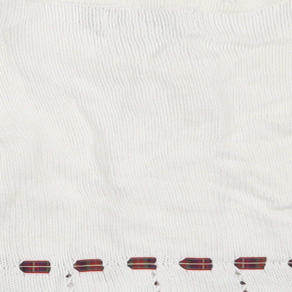 JPW JUNIOR Girls White  100% Cotton Cardigan Jumper Size 6-9 Months  Button