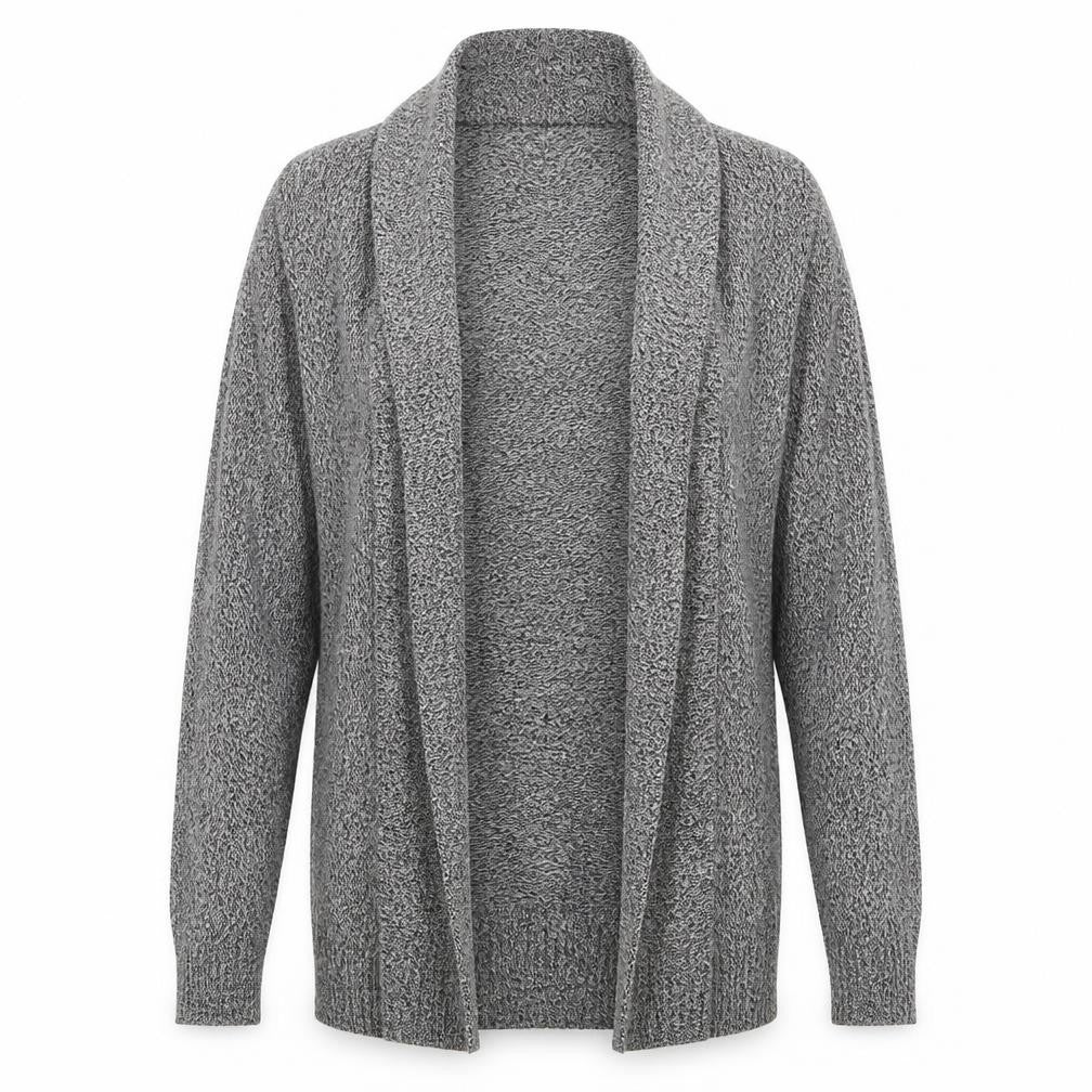 String of stars Womens Grey V-Neck  Cotton Wrap Jumper Size S