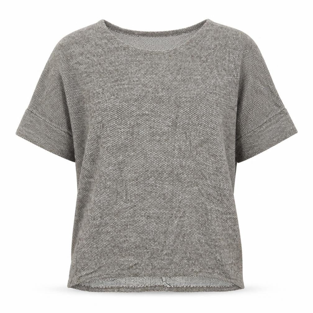 Apricot Womens Grey Round Neck  Acrylic Pullover Jumper Size S