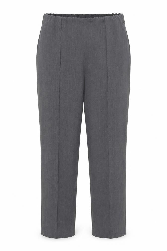 Bonmarché Womens Grey Polyester Cropped Trousers Size 18 L24 in Regular