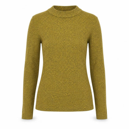 Next Womens Yellow High Neck  Polyester Pullover Jumper Size 6