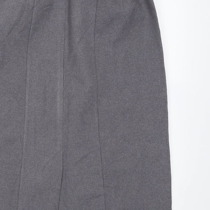 Preloved TruTex Womens Grey  Polyester A-Line Skirt Size 6 - Label