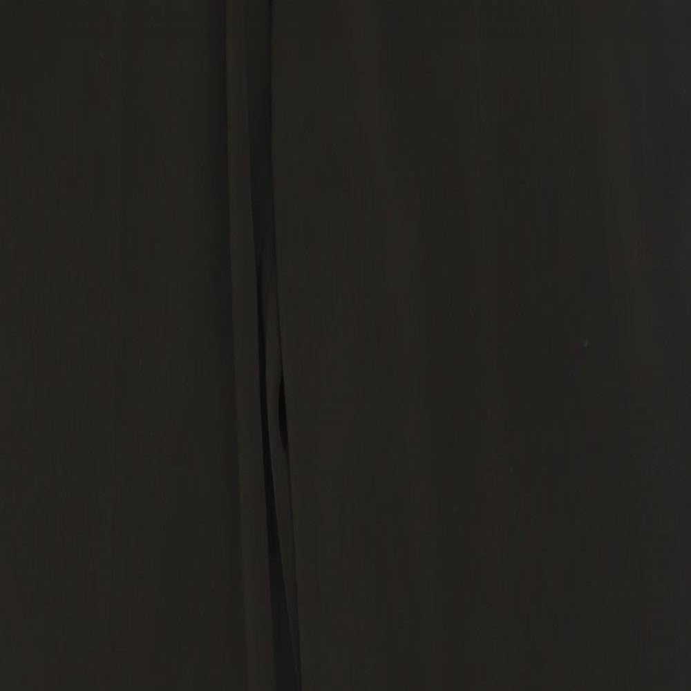 antonio derrico Womens Brown  Polyester Trousers  Size 12 L32 in Regular Button