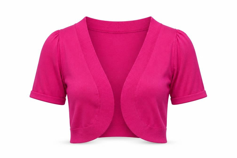 Anna Rose Womens Pink V-Neck  Viscose Cardigan Jumper Size M   - Cropped