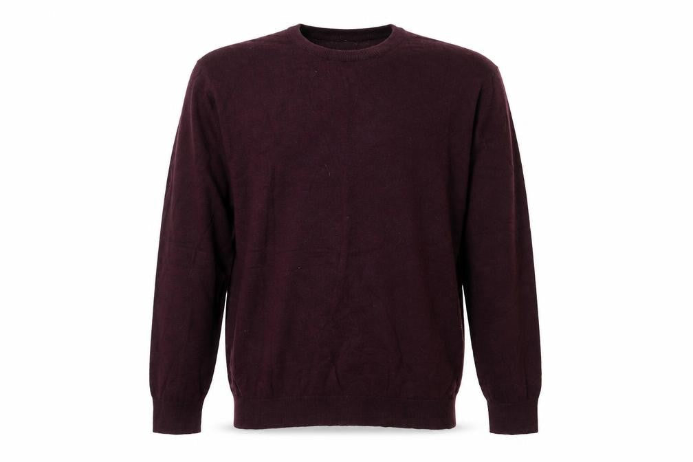 Matalan Mens Purple Round Neck  Cotton Pullover Jumper Size XL