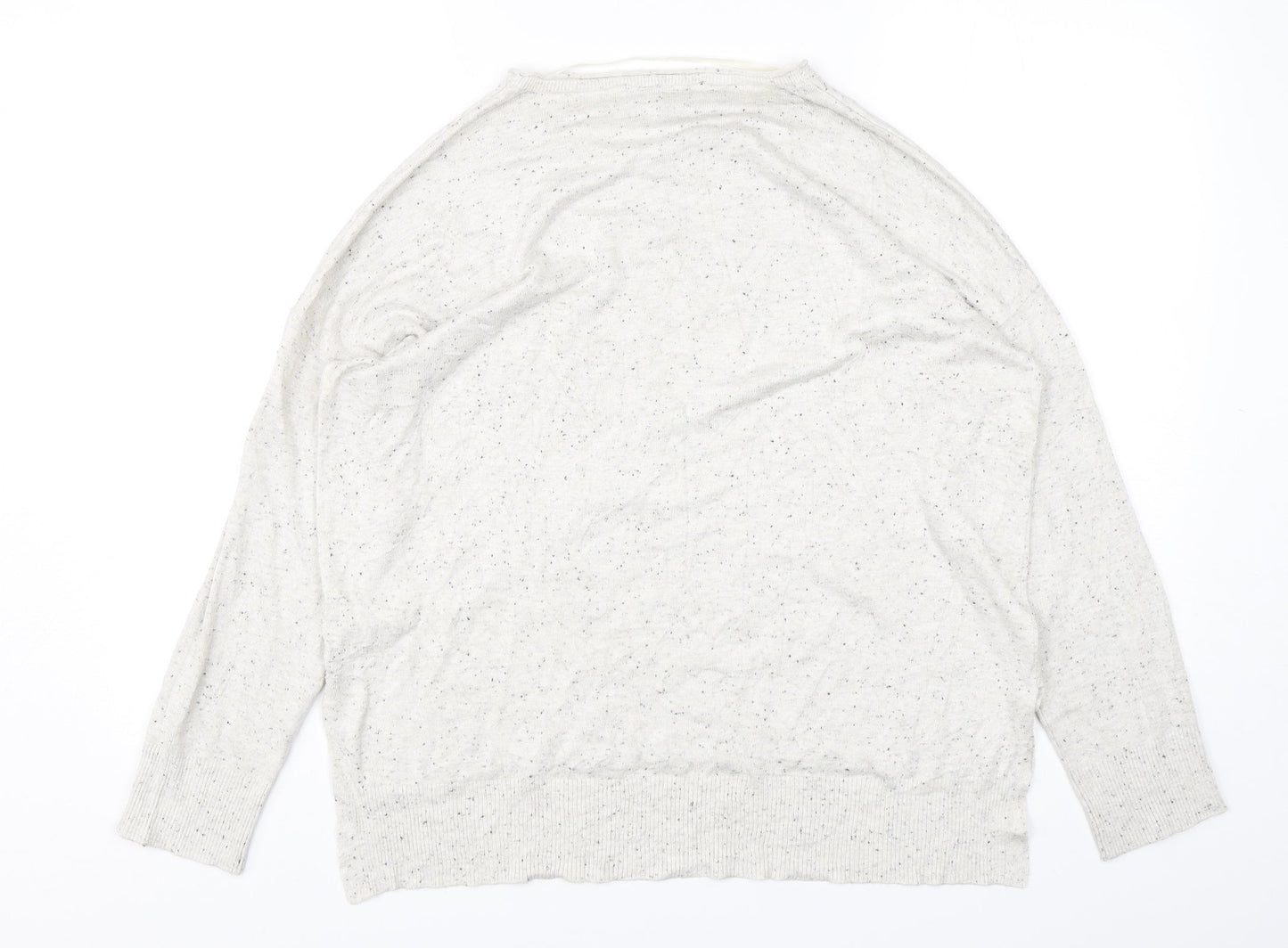 Atmosphere Womens Beige Round Neck  Viscose Pullover Jumper Size 18
