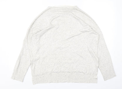 Atmosphere Womens Beige Round Neck  Viscose Pullover Jumper Size 18