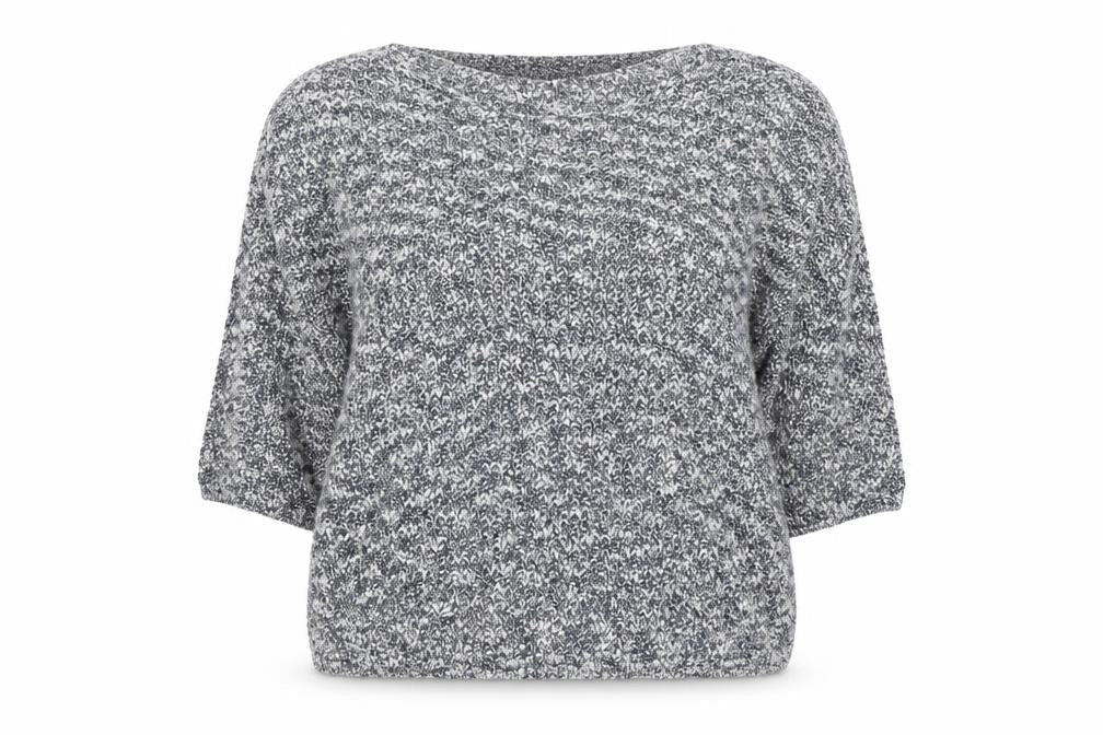 F&F Womens Blue Round Neck  Cotton Pullover Jumper Size 14