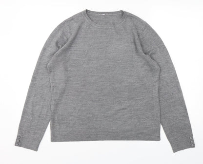 BHS Womens Grey  Acrylic Pullover Sweatshirt Size 14  Pullover