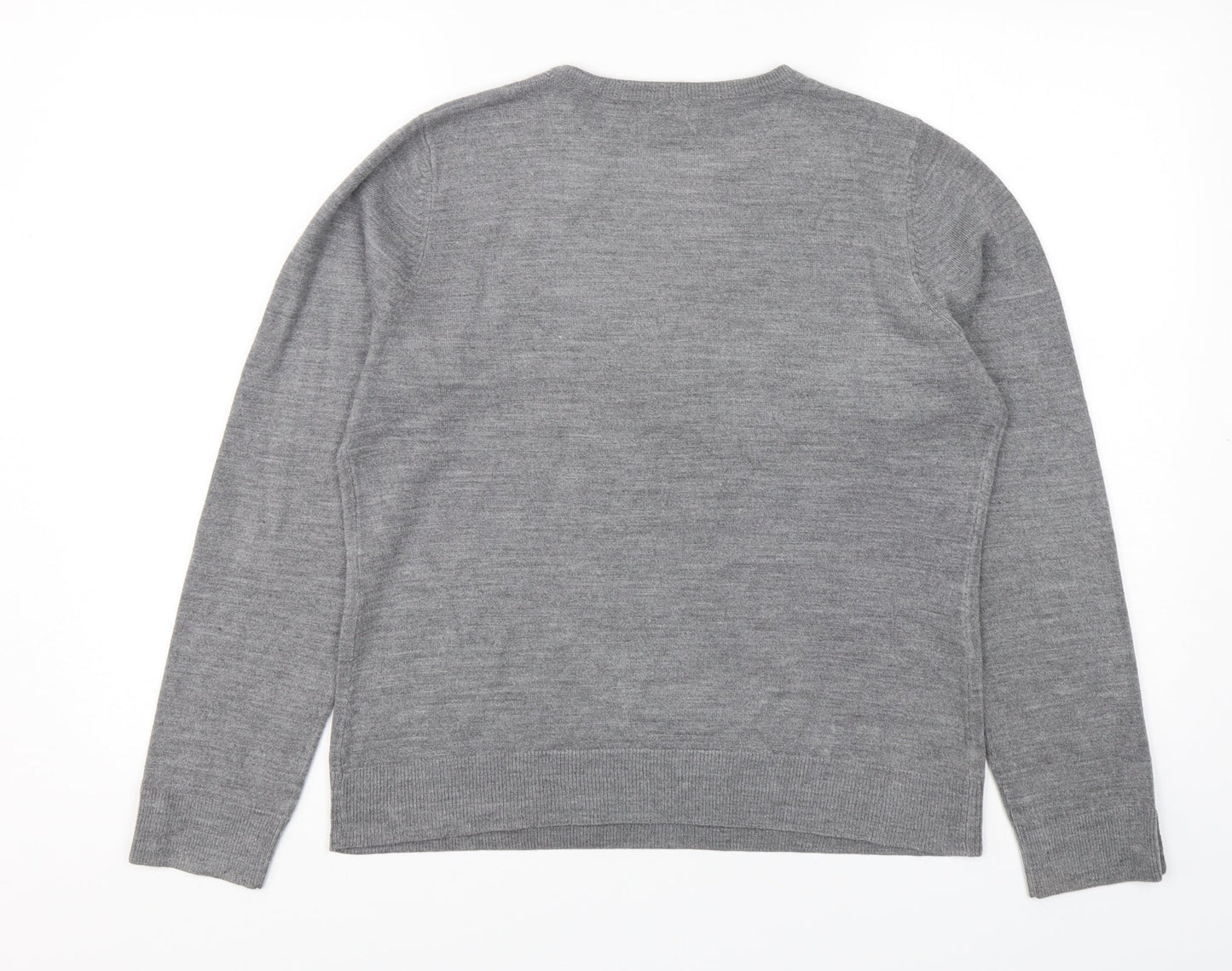 BHS Womens Grey  Acrylic Pullover Sweatshirt Size 14  Pullover