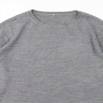 BHS Womens Grey  Acrylic Pullover Sweatshirt Size 14  Pullover